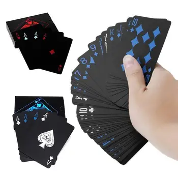 Using a computer Dependent Make Cumpara online 54pcs din PVC din material Plastic Carti de Joc Durabil și  rezistent la apă de Poker Clasic Truc Instrument Cutie plină de Activități  în aer liber pentru Copii Jucării pentru