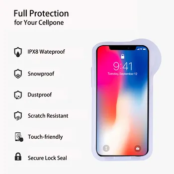 Pentru iPhone 6 7 8/6 7 8 Plus/X XS XR XS MAX 360 de Protecție Complet rezistent la apa de Locuințe Acoperă 60M/195ft Scufundări Subacvatice Caz de Telefon 1