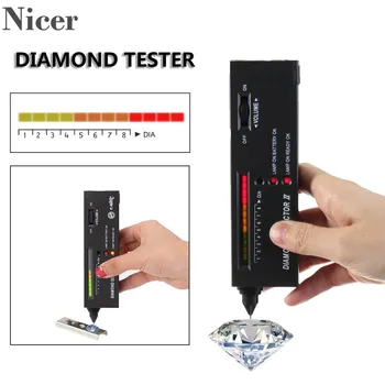 Diamant Tester Selector cu LED Indicator de Bijuterii Piatră prețioasă Detector Instrument Dispozitiv Portabil Lupă Diamant Selector II Tester 1