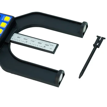 Etrier 0-80mm limitator de Adâncime Electric Digital Caliper LCD Ferăstrău Ecartament Înălțime cu tălpi Magnetice pentru prelucrarea Lemnului Instrument de Măsurare 1