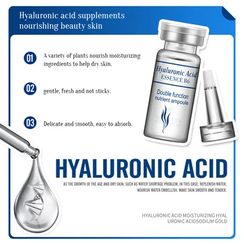 BIOAQUA 10BUC/Set Acid Hialuronic Ser de Hidratare Vitaminele E Facial Hidratanta Anti-Rid de Imbatranire Colagen Zi Cr 1