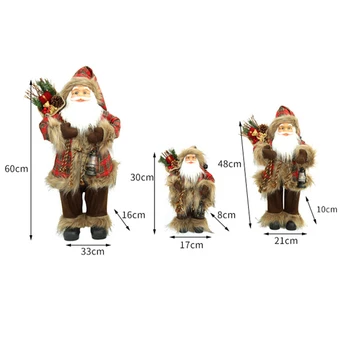 Mos Craciun Decoratiuni de Craciun pentru Casa de Anul Nou cadouri pentru Copii 60/45/30cm Crăciun Figurine Fereastra Ornamente Navidad 1