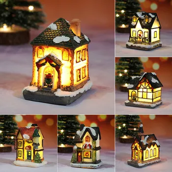 Crăciun Casa de Lumină Crăciun Fericit Decoratiuni pentru Casa Cadouri de Crăciun Ornamente de Craciun Anul Nou 2022 Natale Navidad Noel Decor 1