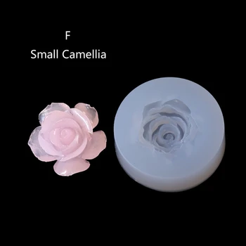 DIY Flori Matrite de Silicon, Rășină Camellia Bujor Daisy Floare de Lotus Bijuterii de Luare