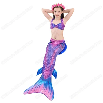 Cumpara online De Vară pentru Nou Stil Coada de Sirena costume de Baie, Plajă Bikini Sirena Printesa Cosplay Costum Pentru Fete | Noi ~ www.magazinuldan.ro