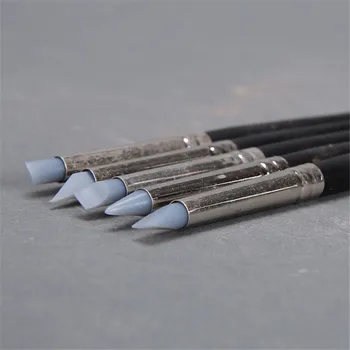 5 Buc Nail Art Pen Perii Moi din Silicon Sculptură bunuri de Artizanat Ceramica, Sculptura UV Gel de Construcție de Lut Creion Instrumente DIY 1