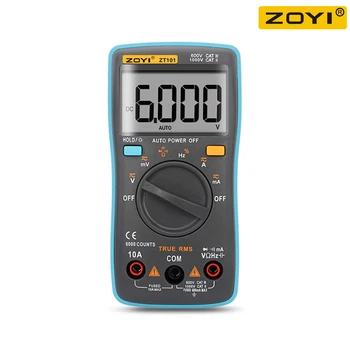 ZOYI-multímetro Digital Profesional ZT101, condensador de corriente de voltaje, 6000 recuentos 1