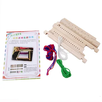 Tradițional din Lemn de Mână de Tricotat, razboi de Tesut Jucarie Set Cu Accesorii pentru Copii Ambarcațiuni Caseta de Acasă DIY Meșteșug Instrument