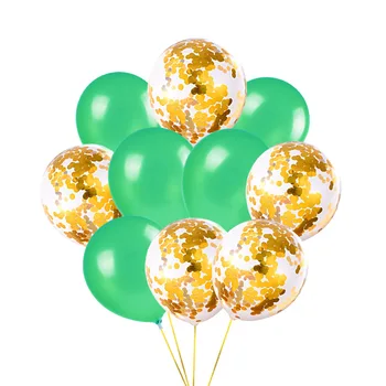 10buc Confetti Metalice Baloane cu Aer Cu Panglică Petrecerea de Ziua Balon cu Heliu, Decoratiuni Nunta Festival Balon Consumabile Partid 2