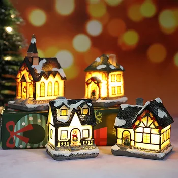 Crăciun Casa de Lumină Crăciun Fericit Decoratiuni pentru Casa Cadouri de Crăciun Ornamente de Craciun Anul Nou 2022 Natale Navidad Noel Decor 2