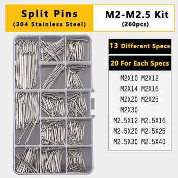 Split De Primăvară Diblu Tensiune Rola Pin, Cilindrice Știftul De Centrare Split Ace Clip Cui Spintecat Split Primăvară Pin Set/Kit 2