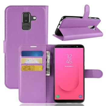 WIERSS Portofel Caz de Telefon pentru Samsung Galaxy J8 2018 J800 SM-J800F Flip din Piele Acoperi Caz Etui Fundas Capa Coque caz 2