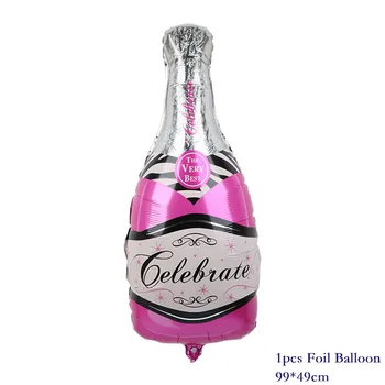 91*46cm Vin Sticla de Whisky Balon de 30 de Ani Fericit Ziua de nastere Decoratiuni Petrecere Copii Adulti Nunta Baloane de Partid Eveniment Ballon 2