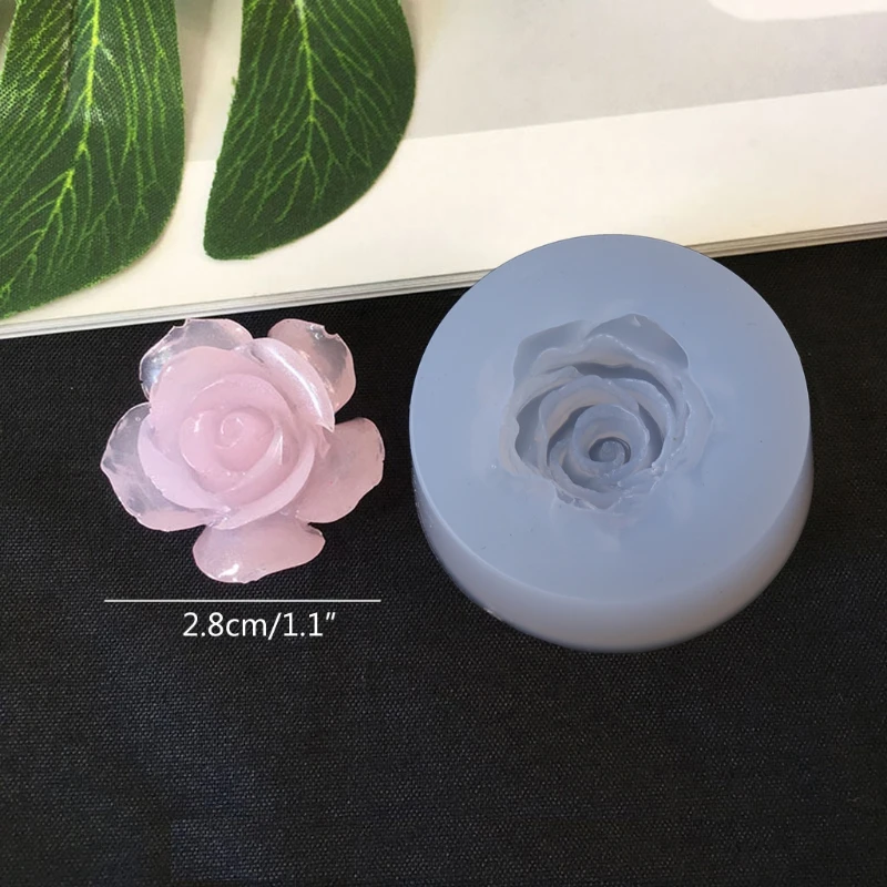 DIY Flori Matrite de Silicon, Rășină Camellia Bujor Daisy Floare de Lotus Bijuterii de Luare Imagine 3