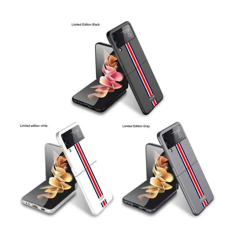 Llimited Pielea sa se Simta la Șocuri Greu PC-ul Bara de protecție Fundas Caz Pentru Samsung Galaxy Zflip3 Zflip Z Flip3 Flip 3 5G Acoperi Coque Shell Imagine 3