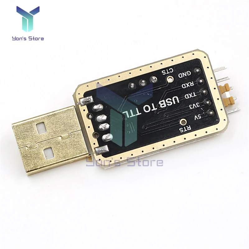 Mini CH340 RS232 USB to TTL Modul Convertizor de Port Serial 3.3 V/5V cu Indicator de Putere pentru Set-up Box/Router Firmware Upgrade Imagine 3