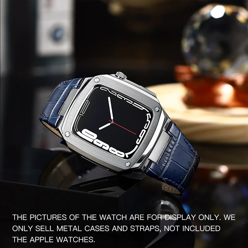 Cumpara online Bandă de piele Curea de Metal Brățară Metal Caz Ceas Bezel Pentru Apple Watch Serie se 6 5 4 iwatch Modfied Accesorii 44mm 40mm | Accesorii ~ www.magazinuldan.ro