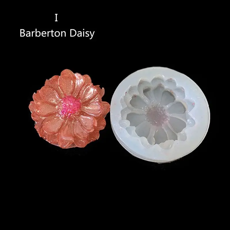 DIY Flori Matrite de Silicon, Rășină Camellia Bujor Daisy Floare de Lotus Bijuterii de Luare Imagine 5